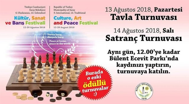 Satranç Turnuvası | Saray Belediyesi | Tekirdağ